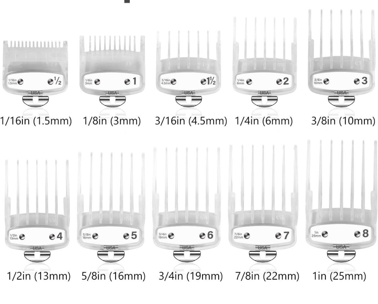 Righteous™ Clipper Guards (10 Pcs)